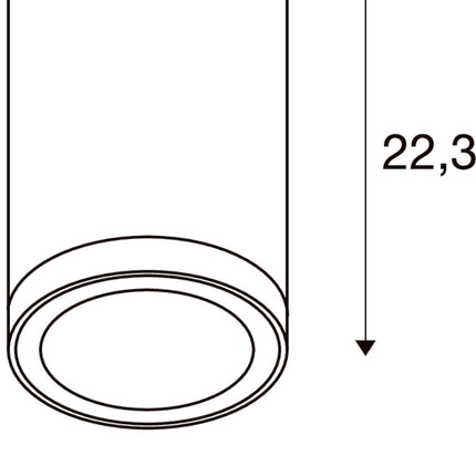SLV Außenleuchte ENOLA ROUND L IP65 Anthrazit