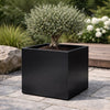 Vierkante aluminium plantenbak 50x50x50 cm - Gitzwart (RAL 9005) - Doika - Plantenbak - Geroba -  - Quadrus2