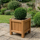 Vierkante Hardhouten plantenbak met poten 50x50x50 cm - Doika - Plantenbak - Geroba -  - FUSTAH1