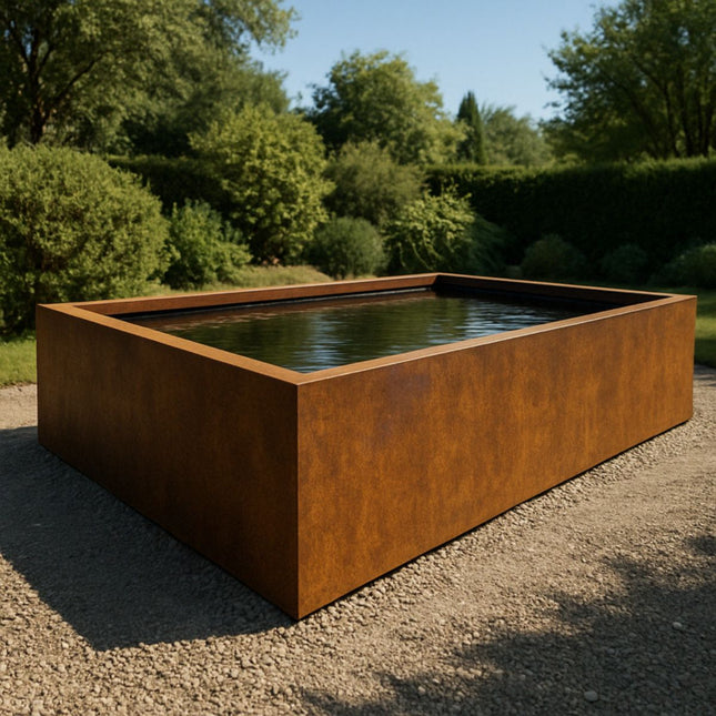 Vijver cortenstaal 300x200x60cm 319kg - Doika - Vijver - Geroba -  - EstaniAC1