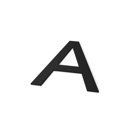A RAL 9005 (lettertype: Arial) - Doika - Huisnummer - Huisnummer - RALLC2