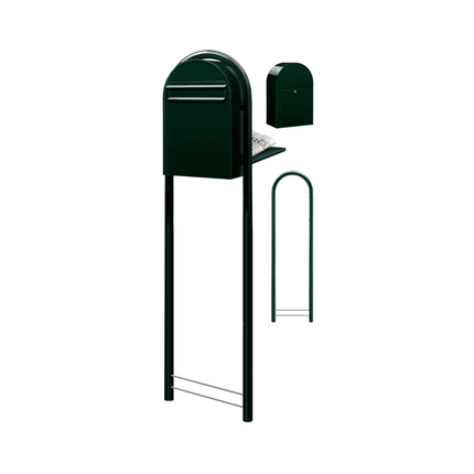 Bobi Classic B COL 6064 zwartgroen - LetterBox - Brievenbus - Bobi - 6417237006301 - 01.01.09.26 zwartgroen COL6064