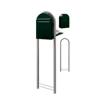 Bobi Classic B COL 6064 zwartgroen - LetterBox - Brievenbus - Bobi - 6417237006301 - 01.01.09.26 zwartgroen COL6064