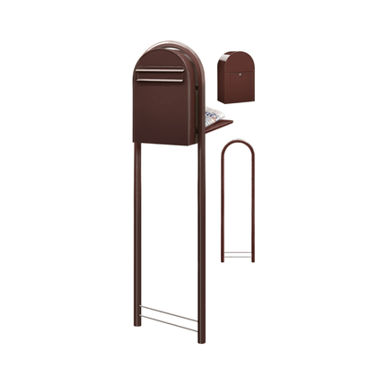 Bobi Classic B RAL 8018 bruin - LetterBox - Brievenbus - Bobi - 6417237006080 - 01.01.09.30 d.bruin RAL8017