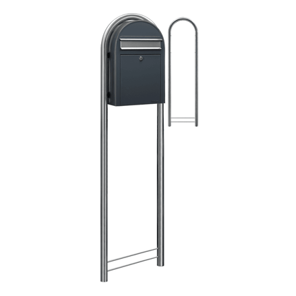 Bobi Classic RAL 7016 donkergrijs/RVS - LetterBox - Brievenbus - Bobi - 6417237001146 - 01.01.01.55 d.grijs RAL7016/RVS