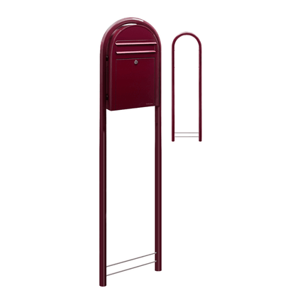 Bobi Classic S RAL 3005 bordeauxrood - LetterBox - Brievenbus - Bobi - 6417237039132 - 01.01.19.05 Bordeauxrood RAL3005
