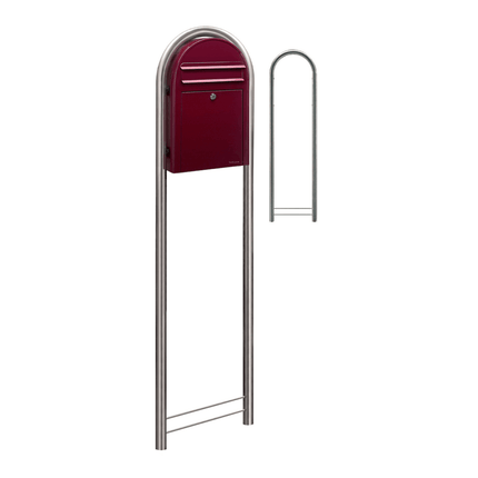Bobi Classic S RAL 3005 bordeauxrood - LetterBox - Brievenbus - Bobi - 6417237039132 - 01.01.19.05 Bordeauxrood RAL3005
