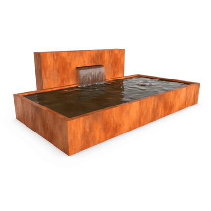 CascadiAC6 waterval (naast vijver) - 100x25x120cm 56kg - cortenstaal - LetterBox - Waterval - Geroba - CascadiAC6