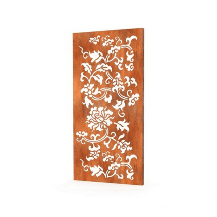 Geroba Gerofence Floral schutting cortenstaal 100x180 (LxH) - Doika - Schutting - Geroba - GerofCM101