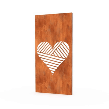 Geroba Gerofence Love schutting cortenstaal 100x180 (LxH) - Doika - Schutting - Geroba - GerofCM11