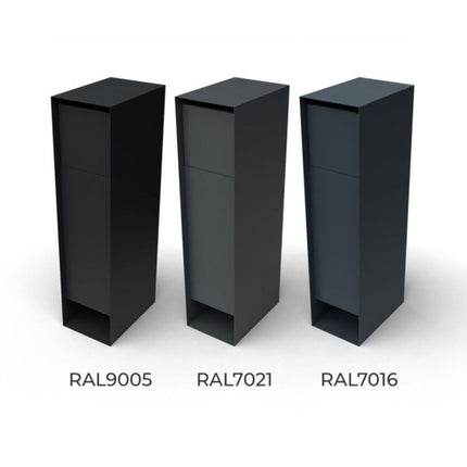 Geroba Pakketbrievenbus Pakun Staal RAL 7021 - Doika BV - Pakketbrievenbus - Geroba - PakunZ70211