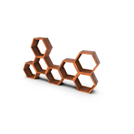 Honni Cortenstaal modulaire - houtopslag - LetterBox - Houtopslag - Geroba - HONNI