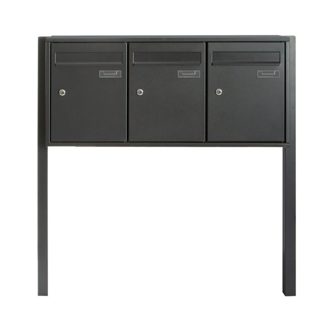 Practo Garden brievenbusunit 3 delig vrijstaand - Doika BV - Brievenbusunit - Practo Garden - 5414045033513 - B603SAN